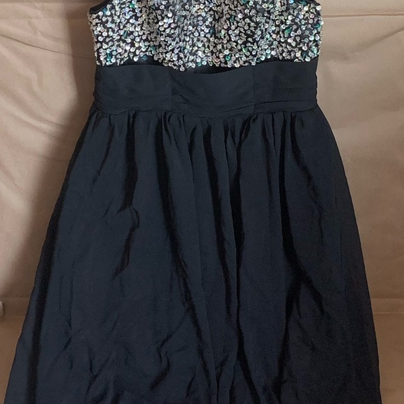 Black Pageant/Prom/Mardi Gras/Formal Dress,beaded, seqiuined, PERFECT - Picture 11 of 11